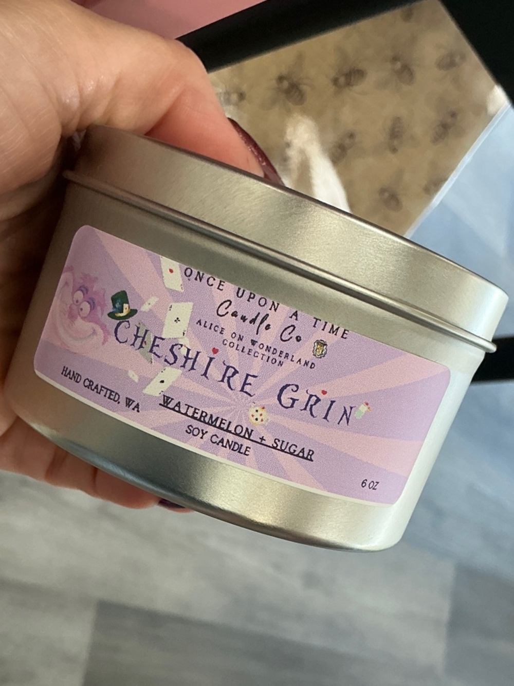 Cheshire Grin Watermelon + Sugar Soy Candle